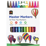 EDUCATIONAL COLOURS MASTER MARKERS PACK 12
