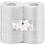 ENVIRO SAVER RECYCLED JUMBO TOILET ROLL 2PLY 300M WHITE CARTON 8