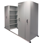 APC EZISLIDE AISLE SAVER 4 BAY 5 SHELVES 2500 X 2175 X 900 X 400MM CYBER GREY