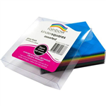 RAINBOW KINDER SHAPES PAPER SQUARE 85GSM 127MM GLOSSY ASSORTED PACK 360