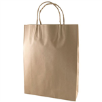 CAPRI KRAFT PAPER CARRY BAG BM TWIST HANDLE MEDIUM BROWN PACK 250