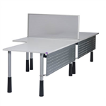 SYLEX ICESCREEN DESK MOUNTED SCREEN 1200 X 500MM GREY