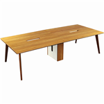 ARBOR EXECUTIVE WORKSTATION 4 PERSON 2800 X 1200 X 720MM AMERICAN WALNUT