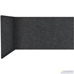 FILASORB MOBILE ACOUSTIC TABLE DIVIDER LSHAPE 406 X 914 X 445MM CHARCOAL