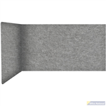 FILASORB MOBILE ACOUSTIC TABLE DIVIDER LSHAPE 406 X 914 X 445MM GREY