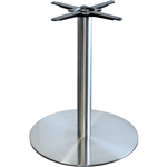 ALEXI TABLE BASE ROUND 450MM STAINLESS STEEL