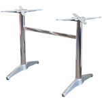 ASTORIA TABLE BASE TWIN WEIGHTED BLACK POWDERCOAT