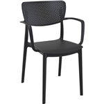 LOFT CHAIR ARMS BLACK