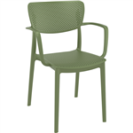 LOFT CHAIR ARMS OLIVE GREEN