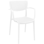 LOFT CHAIR ARMS WHITE