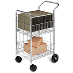 FELLOWES MINI MAIL CART SILVER