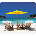 FELLOWES RECYCLED OPTICAL MOUSE PAD CARIBBEAN BEACH