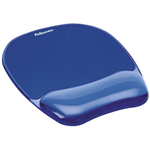 FELLOWES GEL CRYSTALS MOUSE PAD AND WRIST REST BLUE