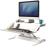 FELLOWES LOTUS SIT STAND WORKSTATION 832 X 616MM WHITE