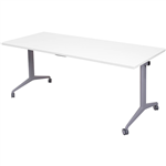 RAPIDLINE FLIP TOP TABLE 1500 X 750MM NATURAL WHITE