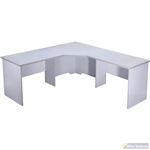 RAPID VIBE CORNER WORKSTATION COMPLETE 1800 X 1800 X 600MM GREY