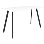 RAPIDLINE ETERNITY HIGH BAR TABLE 1500 X 750MM NATURAL WHITE  BLACK