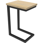 RAPIDLINE ETERNITY SIDE TABLE 600 X 280 X 380MM NATURAL OAK  BLACK