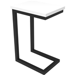 RAPIDLINE ETERNITY SIDE TABLE 600 X 280 X 380MM NATURAL WHITE  BLACK