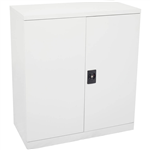 INITIATIVE STATIONERY CUPBOARD 2 SHELVES 1015 X 910 X 450MM WHITE CHINA