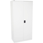 INITIATIVE STATIONERY CUPBOARD 4 SHELVES 2000 X 910 X 450MM WHITE CHINA