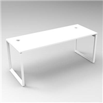 RAPID INFINITY 1 PERSON LOOP LEG SINGLE SIDED WORKSTATION 1500 X 700MM WHITE