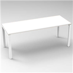 RAPID INFINITY 1 PERSON PROFILE LEG SINGLE SIDED WORKSTATION 1800 X 700MM WHITE