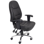 INITIATIVE EXECUTIVE CHAIR HIGH BACK ARMS PU BLACK