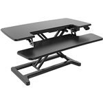 RAPID FLUX ELECTRIC HEIGHT ADJUSTABLE DESK RISER 880 X 415MM BLACK