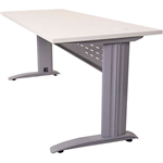 RAPID SPAN DESK METAL MODESTY PANEL 1800 X 700 X 730MM WHITESILVER