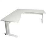 RAPID SPAN CORNER WORKSTATION METAL MODESTY PANEL 1500 X 1500 X 700MM NATURAL WHITEWHITE