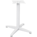 RAPIDLINE 4 STAR TABLE BASE BRUSHED WHITE SATIN