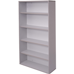 RAPID VIBE BOOKCASE 4 SHELF 900 X 315 X 1800MM GREY