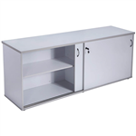 RAPID VIBE CREDENZA SLIDING DOOR LOCKABLE 1800 X 450 X 730MM GREY