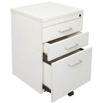 RAPID VIBE MOBILE PEDESTAL 3 DRAWER 690 X 465 X 447MM WHITE