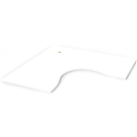 RAPIDLINE SCREEN SCALLOPED CORNER WORKSTATION DESK TOP 1500 X 1500 X 750 NATURAL WHITE