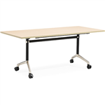 RAPIDLINE TYPHOON FLIP TOP TABLE 1500 X 750 X 750MM BEECH