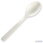 BIOPAK PLA TEA SPOON 100MM WHITE PACK 100