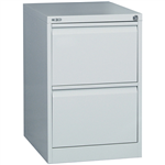 GO STEEL FILING CABINET 2 DRAWERS 460 X 620 X 705MM SILVER GREY