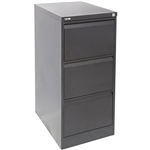 GO STEEL FILING CABINET 3 DRAWERS 460 X 620 X 1016MM GRAPHITE RIPPLE