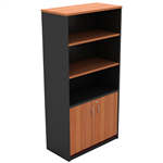 OM HALF DOOR CABINET 900 X 450 X 1800MM CHERRYCHARCOAL