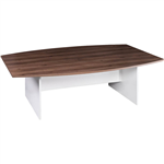 OM PREMIER BOARDROOM TABLE 2400 X 1200 X 720MM CASNANWHITE