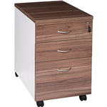 OM PREMIER MOBILE PEDESTAL 2 DRAWER  1 FILE 468 X 510 X 685MM CASNANWHITE