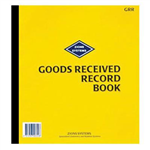 ZIONS GRR GOODS RECEIVED RECORD BOOK