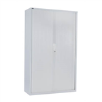 GO STEEL TAMBOUR DOOR CABINET 5 SHELVES 1981 X 900 X 473MM WHITE CHINA