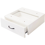 RAPID VIBE FIXED DESK PEDESTAL 1 DRAWER 465 X 447 X 152MM WHITE