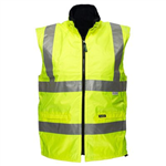 PRIME MOVER HV214 HIVIS VEST WATERPROOF POLAR FLEECE LINED DAYNIGHT YELLOW 3XL