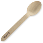BIOPAK WOODEN SPOON 160MM PACK 100