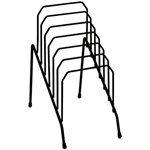 ITALPLAST STEP FILE ORGANISER SMALL 6 GRADUATED SLOT BLACK
