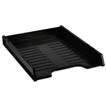 ITALPLAST SLIMLINE MULTI FIT DOCUMENT TRAY A4 BLACK